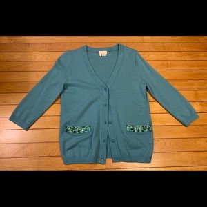 Kate Spade Turquoise Sweater- Size S - 100% Wool